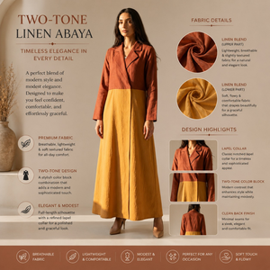 Stylish Contrast Abaya Dress for Women Elegant Islamic Dubai <b>Kaftan</b> <b>Long</b> Sleeve | Modest Maxi Wear 2026 Boutique Fashion Apparel - Product Image 2