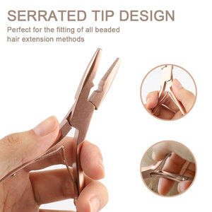 Kit de Herramientas para Extensiones de Cabello: Alicates con Mango Antideslizante, Herramienta para Colocar Cuentas, Aguja para Extensiones, Gancho para Cabello, Cuentas para Peinado - Product Image 5