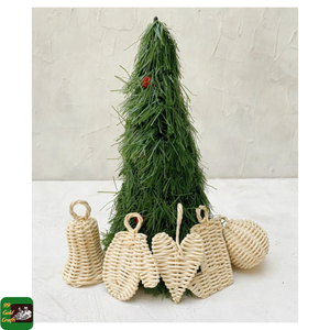 Adornos Navideños de Ratán Hechos a Mano, Ecológicos e Impermeables, Mini Bolas Tejidas Pintadas a Todo Color para Decoración de Árboles de Navidad - Product Image 6