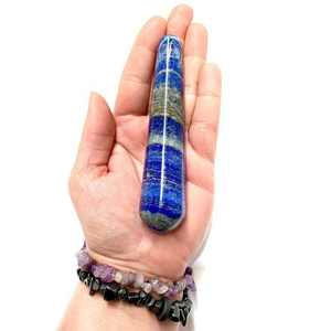 แท่งนวดลาพิส ลาซูลีธรรมชาติ ขายส่ง คุณภาพดี ทนทาน สำหรับการบำบัด นวดผ่อนคลาย คริสตัลขัดเงา หินบำบัด พลังงานจักระ - Product Image 5