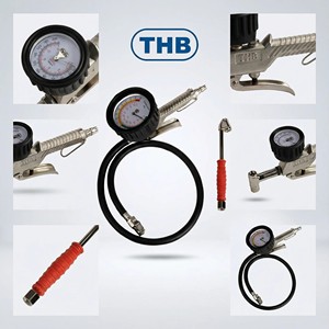 หัวเติมลมจักรยานแบบ 3 ทาง รุ่นมาตรฐาน ตัวเครื่องทำจากอลูมิเนียมอัลลอย สำหรับร้านดูแลรักษารถยนต์ - Product Image 5