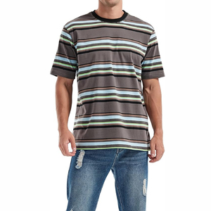 T-shirt Homme Manches Courtes Haute Qualité 100% Coton Molletonné Respirant Anti-boulochage Anti-plis Décontracté Extérieur - Product Image 3