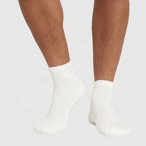 Chaussettes pour hommes personnalisées avec logo, motif jacquard mouette marron, tricotées respirantes, pour usage quotidien en automne, vente en gros - Product Image 3
