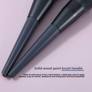 Ensemble de pinceaux de <span class=keywords><strong>maquillage</strong></span> professionnel OEM avec logo personnalisé, pour un effet de <span class=keywords><strong>maquillage</strong></span> précis, couvrant le visage et les yeux, pour une application cosmétique professionnelle. - Product Image 2