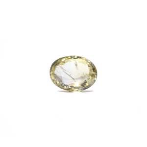 Loose 5.78 Ct Oval Cut Yellow Sapphire Gemstone for Fine Jewelry - Product Image 1