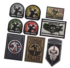 Écussons brodés Zombie Hunter Killer, thermocollants et à coudre, badges en tissu pour cadeaux - Product Image 1