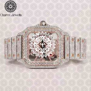 Reloj Mecánico de Lujo Charm_Jewells de Acero Inoxidable, Caja Cuadrada de 30 mm, Cristal de Zafiro Analógico, Moda Femenina - Product Image 1