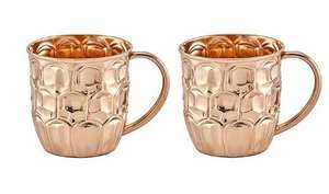 Jarra de Cobre Martillada a Mano para Cerveza, Juego de Jarras de Cobre Moscow Mule, Jarra de Cerveza de Acero Inoxidable y Cobre al Mejor Precio - Product Image 3