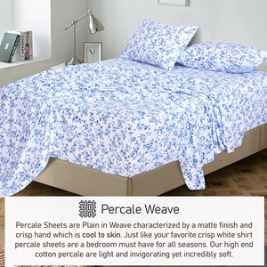 Bộ ga trải giường 4 món 100% cotton cao cấp, kích thước King, chất liệu cotton, giá sỉ thấp, chất lượng tốt nhất với giá thấp - Product Image 5