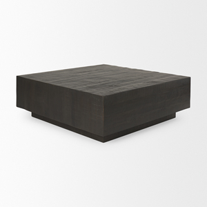 Mesa de Centro Cuadrada de Madera Maciza Rústica - Product Image 2