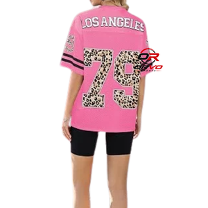 Camiseta Deportiva de Fútbol Americano para Hombre, Cuello en V, Negra, Los Ángeles 79, Malla Transpirable de Secado Rápido, ORVO SPORTS, 100% Poliéster - Product Image 6