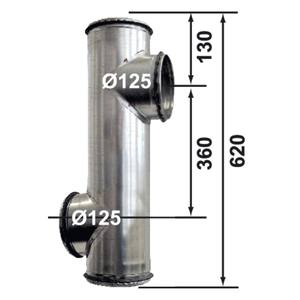 3JW-867826-VIM-COEV Joint Galva 355 avec 3 taraudages 90 ° T4 Collecteur Stage # pour systèmes HVAC Parts - Product Image 3