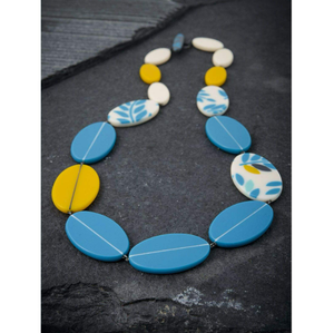 สร้อยคอทำมือจากลูกปัดเรซิ่นและไม้ ดีไซน์ธรรมชาติสำหรับคนรักแฟชั่นมินิมอล ลูกปัดเรซิ่นหลากหลายแบบ เครื่องประดับลูกปัด - Product Image 6