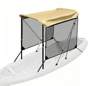 Auvent <span class=keywords><strong>de</strong></span> bateau pliable en <span class=keywords><strong>toile</strong></span> 600D résistant aux UV avec cadre en aluminium à 4 arceaux, protection pluie et soleil, qualité marine, vente en gros - Product Image 5