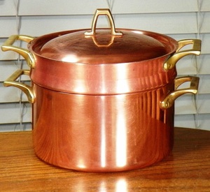 Casserole de cuisson multifonction en cuivre avec couvercle, marmite robuste pour servir les aliments, utilisation en cuisine, restaurant, hôtel - Product Image 2