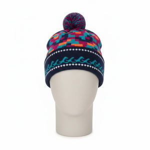 Gorro de Invierno Unisex con Logotipo Personalizado Bordado, Gorro de Punto de Fibra Acrílica, Gorros Cálidos para Viajeros, Jacquard 2026 - Product Image 5