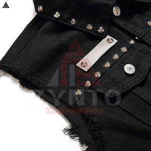 Gilet en jean pour homme, vente en gros, design personnalisé, nouvelle collection, haute qualité, prix attractif, en coton - Product Image 5