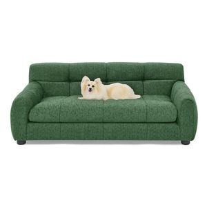 Modern Rectangular <b>Pet</b> <b>Sofa</b> Soft and Comfortable with Backrest Armrests for Large Medium Sized <b>Pets</b> - Product Image 6