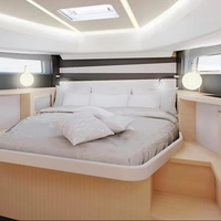 Catamaran de luxe UBI 950 personnalisé pour 50 passagers, taxi aquatique sportif, coque en aluminium soudée, moteur inboard/outboard, 12m, avec sondeur de pêche