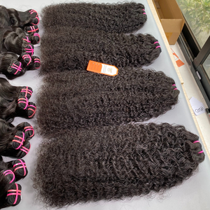 Meilleur prix paquets de cheveux bruts bouclés birmans de haute qualité extensions de cheveux de trame cheveux humains doublement étirés - Product Image 4