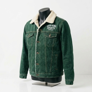Veste en jean moderne avec col en sherpa personnalisé pour un style décontracté au quotidien et en extérieur - Product Image 4