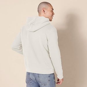 Sudadera con Capucha Ligera para Hombre, con Cierre, de Felpa, Corte Regular, Informal, para Invierno, de Color Sólido, Tejida en Algodón - Product Image 4