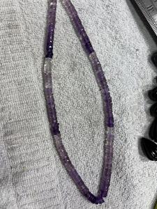 Colliers en perles d'améthyste, pierre naturelle, style bohème, à porter tous les jours, bijoux unisexes - Product Image 2