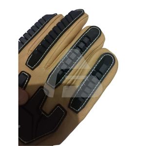 Guantes DE TRABAJO resistentes a los impactos SyntCut, forro de nailon anticorte, Material HPPE con protección de manos de seguridad industrial trasera TPR - Product Image 1