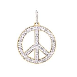 Pendentifs en diamant de laboratoire VVS 14kt_18kt, style hip-hop rappeur glacé, sertis de pierres brillantes certifiées fantaisie légères - Product Image 1