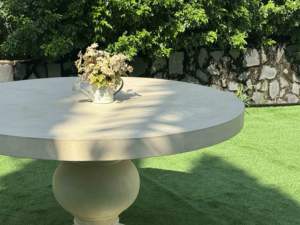 Mesa de Centro Moderna para Exteriores de Hormigón GFRC, Ligera, de Fibrocemento, Impermeable, para Comedor, Patio, Jardín, Hotel, Resort - Product Image 2