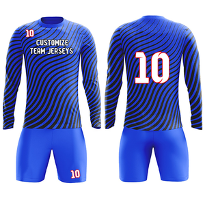 Conjunto de uniforme de fútbol personalizable para adultos y niños, camiseta de fútbol de entrenamiento transpirable, número, nombre, Impresión de logotipo, servicio OEM - Product Image 4