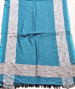 Bufanda de algodón modal con diseño jacquard, bufanda larga de invierno tejida, bufanda tradicional - Product Image 1