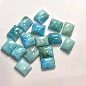 Lot de 220 pierres précieuses en larimar bleu, cabochons octogonaux et coussinets de 5x3, 6x4, 7x5, 8x6, 9x7, 10x8, 11x9 mm, 562 carats, Iroc Sales, pierres précieuses en vrac, 124 $ US - Product Image 2