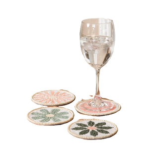 Premium <b>Seed</b> Beads Embroidery Coaster For Coffee Table Use Elegant Handcrafted Beaded Coaster For Dining Room Decor - Product Image 2