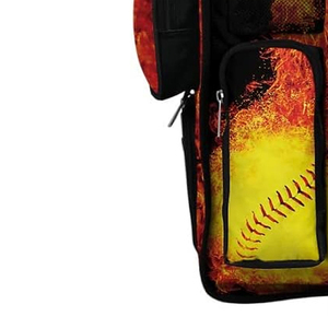 Large Capacity Baseball Gear Bag Backpack Fence Hook <b>Shoe</b> Pocket Helmet <b>Holder</b> Multi-Functional Baseball Bag Compartments - Product Image 4