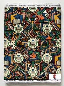 Custom African Wax Print Fabric Manufacturer School Anniversary Convention Uniform Celebration Fundraising Textile OEM ODM - Product Image 3