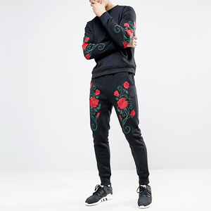 Men's Winter Plus Size Solid Casual Sweat Suit Crew Neck Joggers 100% Cotton Lightweight Anti-Bacterial Breathable for - Product Image 4