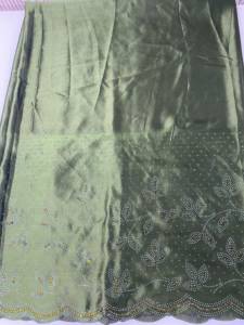 Vestidos de Novia Somalíes Dirac Gougra de Satén 100% Seda, Ligeros, Tejidos, 60GSM, Ecológicos, con Patrón Floral de Puntos Georad - Product Image 3