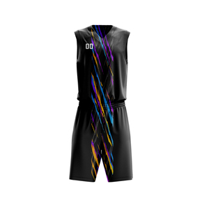 Uniformes de Baloncesto Sublimados Reversibles Personalizados al por Mayor, Tallas Grandes, Transpirables y Antibacterianos - Product Image 3