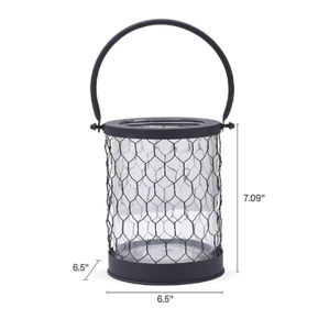 Porte-bougie chauffe-plat en fer et verre rouge de qualité supérieure, écologique, pour la décoration de la maison, Noël et mariages - Product Image 5