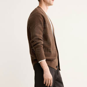 Suéter Cárdigan de Hombre de Alta Calidad, 100% Algodón, Transpirable, Cálido para Invierno, Alta Densidad - Product Image 5