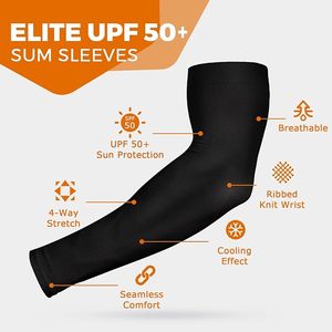 AURUZA Mangas de compresión para hombre y mujer - Protección solar UV, compresión refrescante - Product Image 2