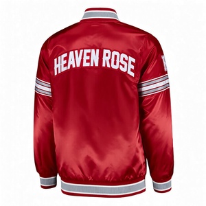 Custom Mens Polyester Varsity <b>Jacket</b> Winter Windproof <b>Waterproof</b> Lightweight Casual OEM Zipper Bomber <b>Jacket</b> - Product Image 5