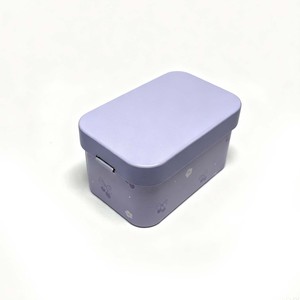 Purple Rectangle Tin <b>Box</b> Music Wind Up <b>Metal</b> Storage Case Sliding Lid Tinplate Container for Pills Mints Gifts - Product Image 5