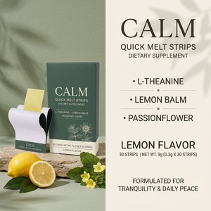 Bandes de L-Théanine à Marque Blanche OEM – Soutien Calme et Concentration, Complément Santé, Formule Personnalisée, Logo Personnalisé - Product Image 1