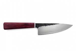 Cuchillo de Cocina Petty de Acero Forjado de Alto Contenido de Carbono, Personalizado OEM/DIY de Iron Crown Forge, Espalda Recta, 2mm de Grosor, 26.5 Pulgadas de Longitud Total - Product Image 2