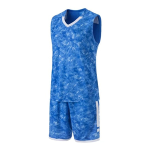 Uniforme de Baloncesto sin Mangas, 100% Poliéster, Personalizado, Transpirable, de Secado Rápido, con Diseño Liso Teñido, Servicio OEM/ODM, para Todas las Temporadas - Product Image 2
