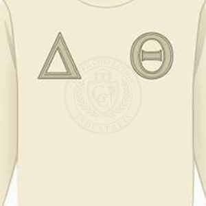 Sweat-shirt universitaire pour femme 100 % coton molletonné avec motif géométrique grec brodé en relief, logo frontal, délavage acide, idéal pour l'hiver - Product Image 2