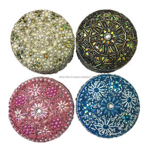 Boîte à Bijoux Personnalisée Faite à la Main pour la Décoration de la Maison, Boîte de Rangement Perlée en Lac pour Bijoux de Mode, Boîte Cadeau pour Mariage - Product Image 1