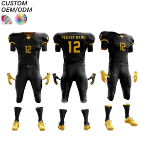 Tenues de football américain personnalisées et uniformes 7v7 - Manches courtes, 100% polyester, impression par sublimation, grandes tailles, vente en gros directe d'usine - Product Image 4